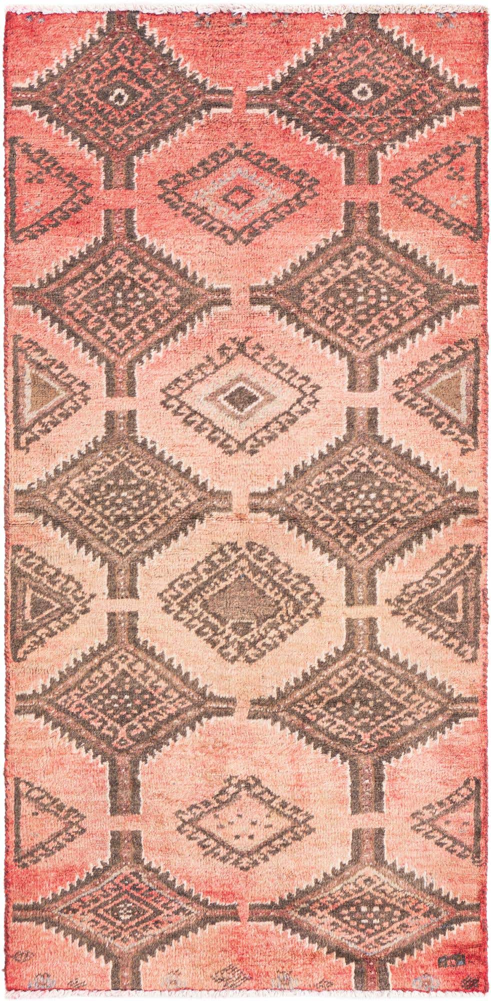 2' 2 x 4' 6 Hand Knotted Ultra Vintage Persian Wool Runner Rug