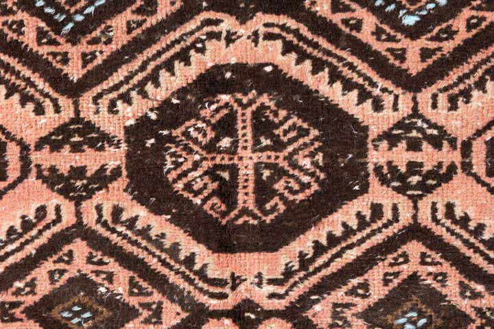 75cm x 190cm Hand Knotted Ultra Vintage Persian Wool Runner Rug