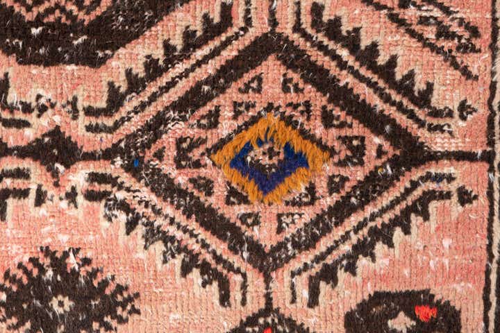 75cm x 190cm Hand Knotted Ultra Vintage Persian Wool Runner Rug