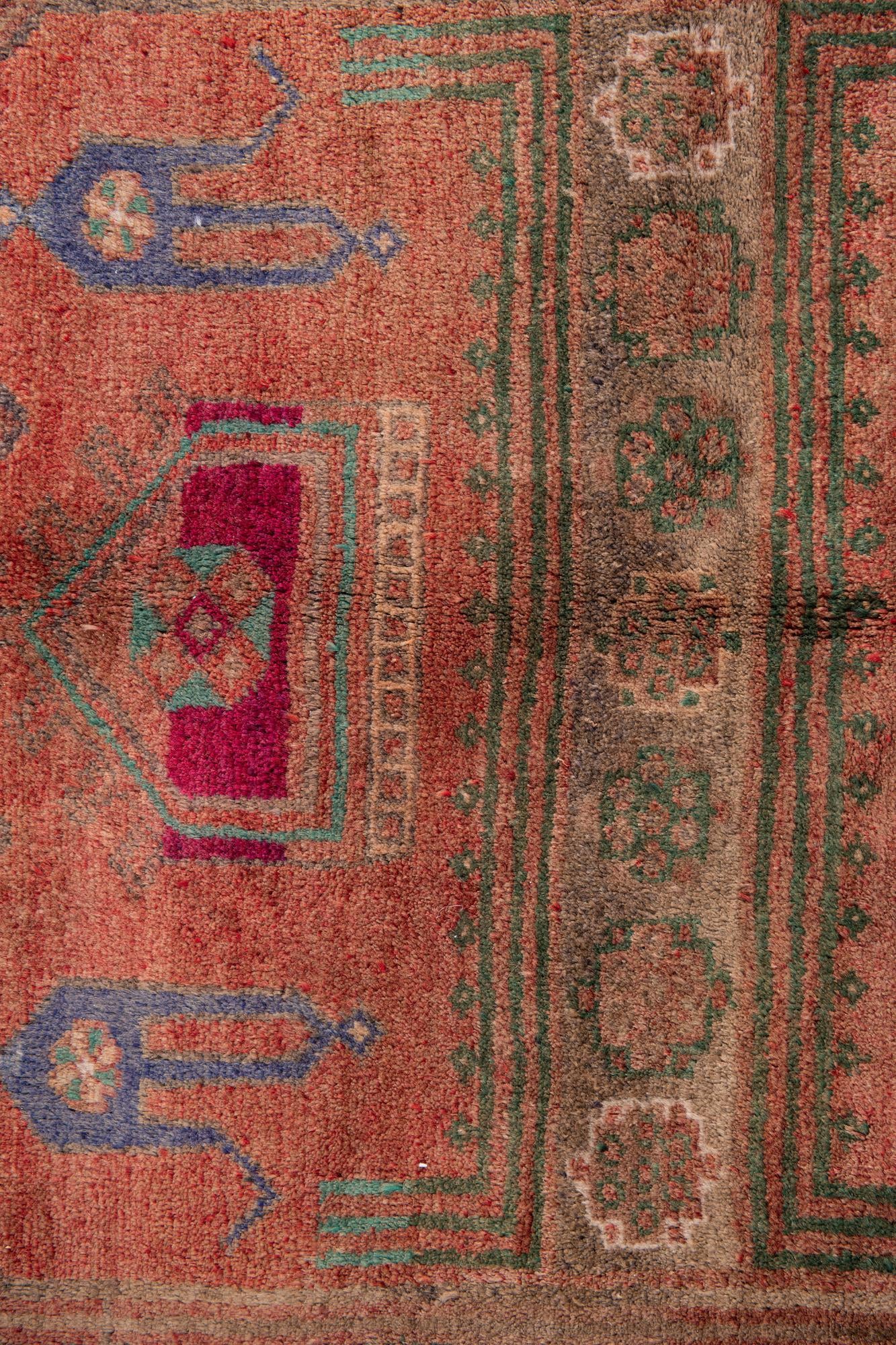 5' x 9' 8 Hand Knotted Ultra Vintage Persian Wool Runner Rug