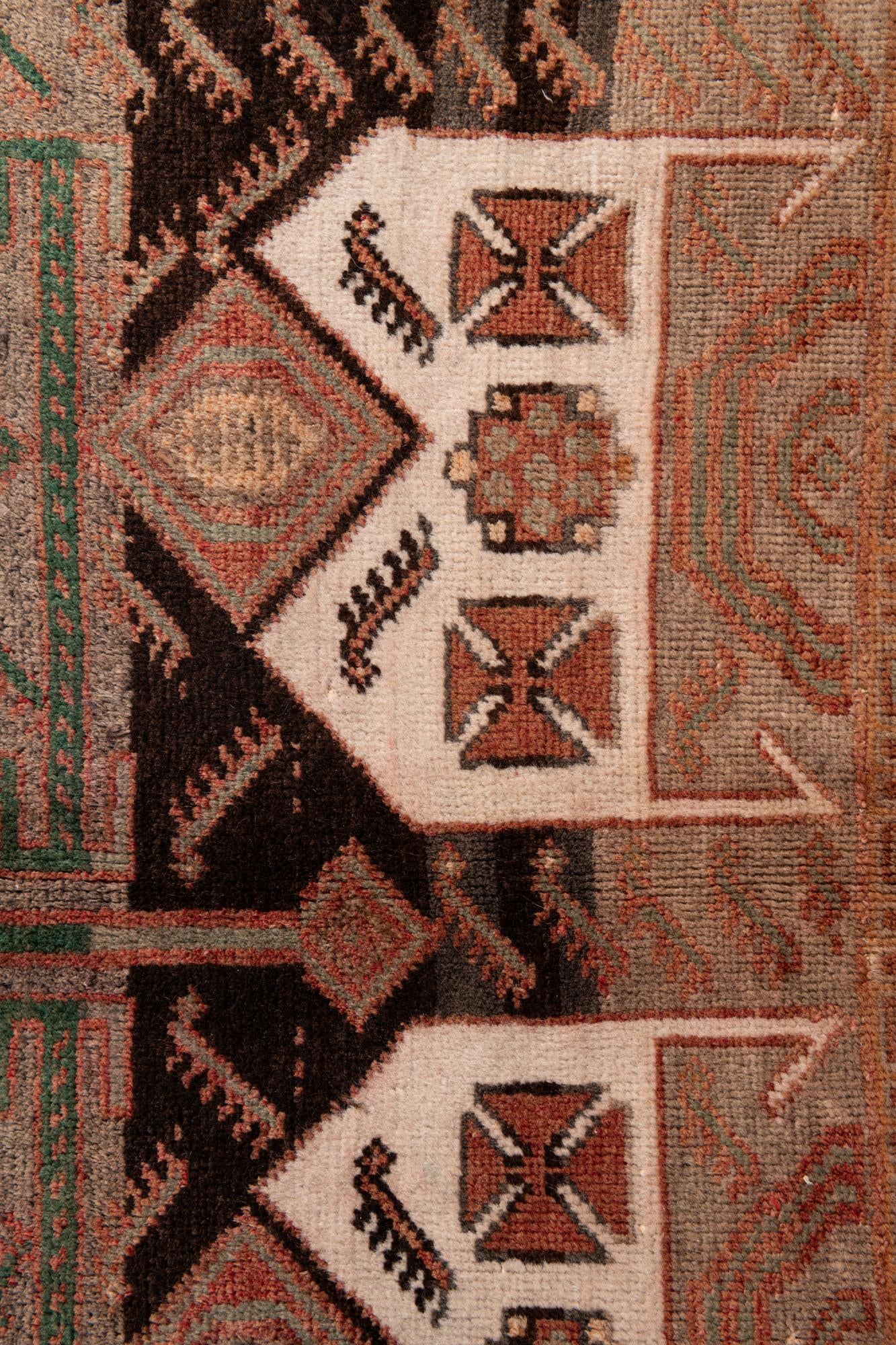 5' x 9' 8 Hand Knotted Ultra Vintage Persian Wool Runner Rug