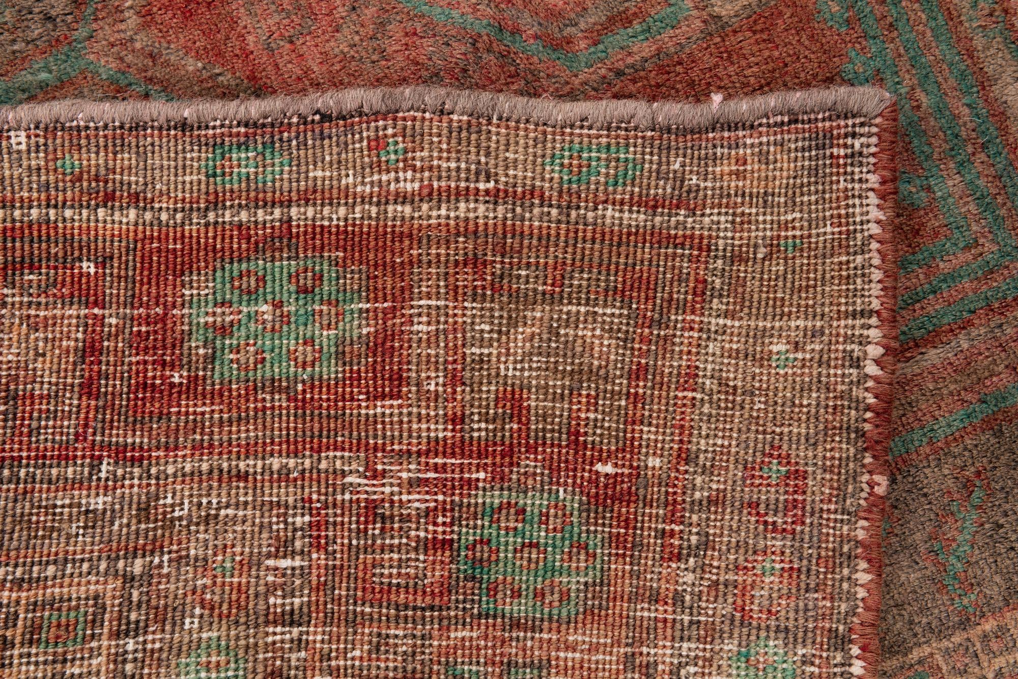 5' x 9' 8 Hand Knotted Ultra Vintage Persian Wool Runner Rug
