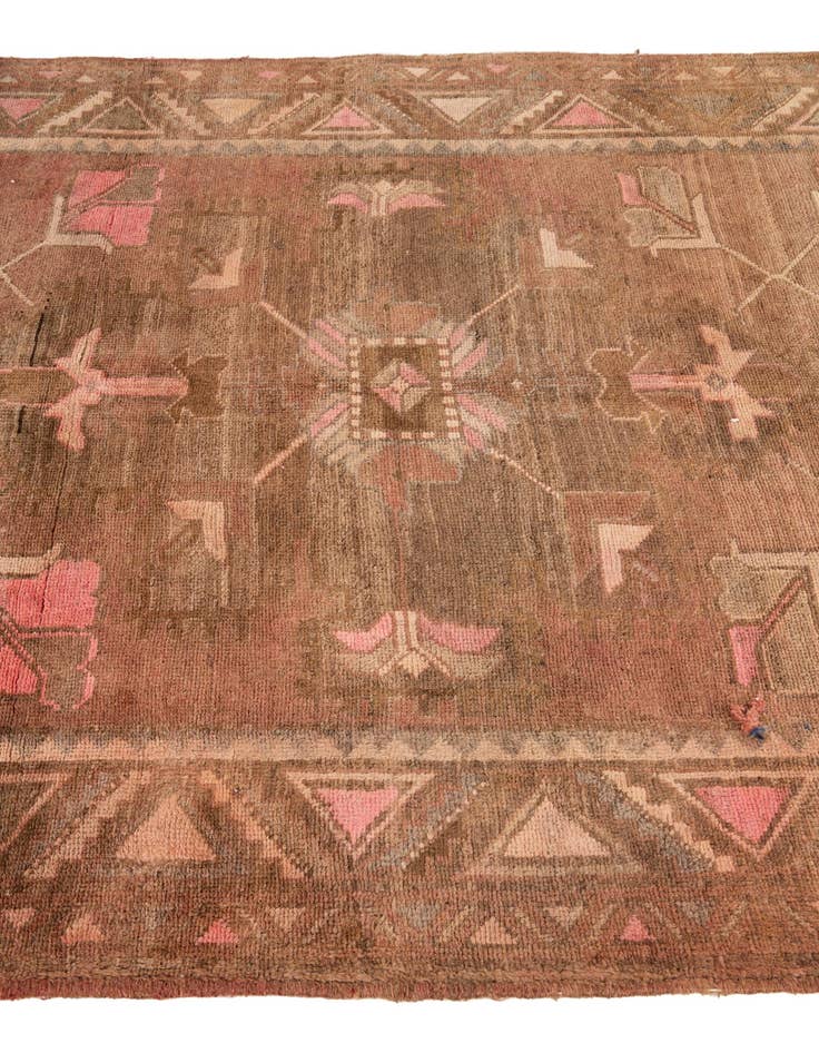 Detail image of 5' x 13' 9  Hand Knotted Ultra Vintage Persian Wool Runner Rug