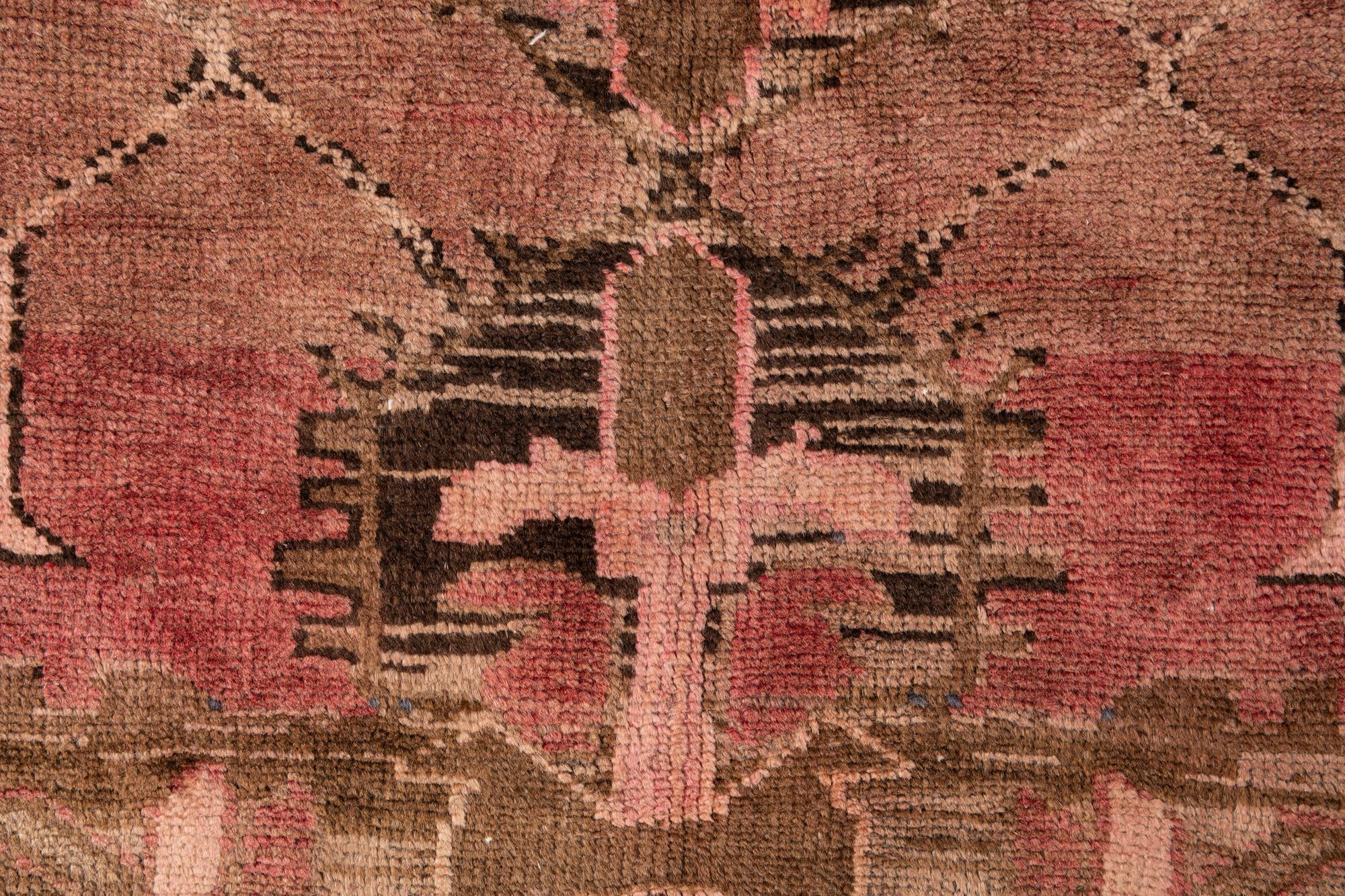 5' x 13' 9 Hand Knotted Ultra Vintage Persian Wool Runner Rug
