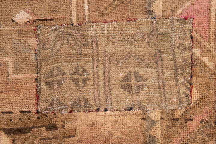 5' x 13' 9 Hand Knotted Ultra Vintage Persian Wool Runner Rug