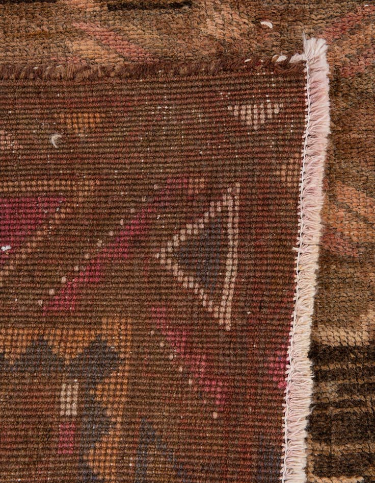 Detail image of 5' x 13' 9  Hand Knotted Ultra Vintage Persian Wool Runner Rug