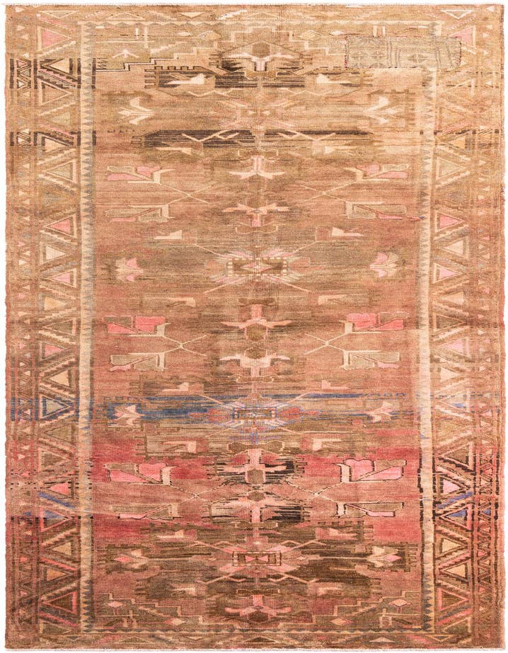 Detail image of 5' x 13' 9 Hand Knotted Ultra Vintage Persian Wool Runner Rug