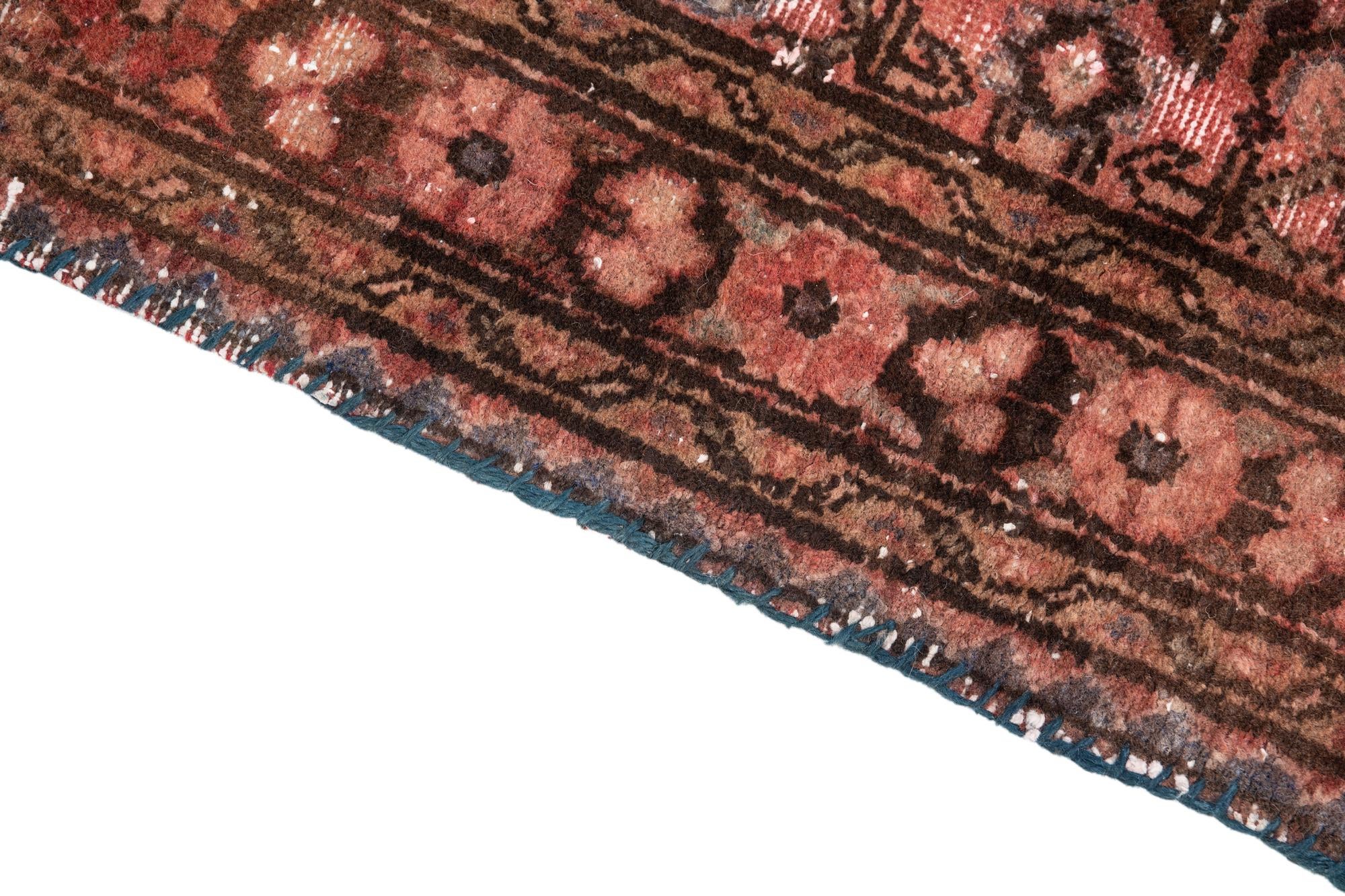 3' 6 x 7' 5 Hand Knotted Ultra Vintage Persian Wool Runner Rug