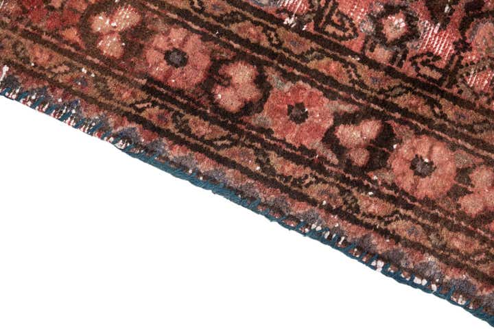 3' 6 x 7' 5 Hand Knotted Ultra Vintage Persian Wool Runner Rug