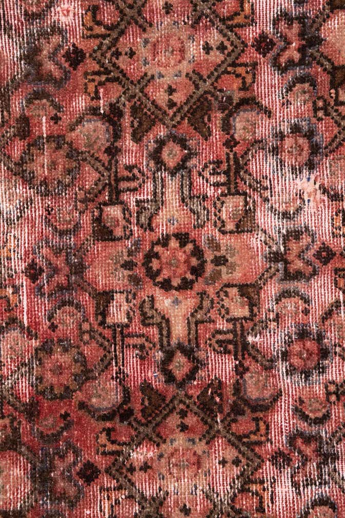 3' 6 x 7' 5 Hand Knotted Ultra Vintage Persian Wool Runner Rug