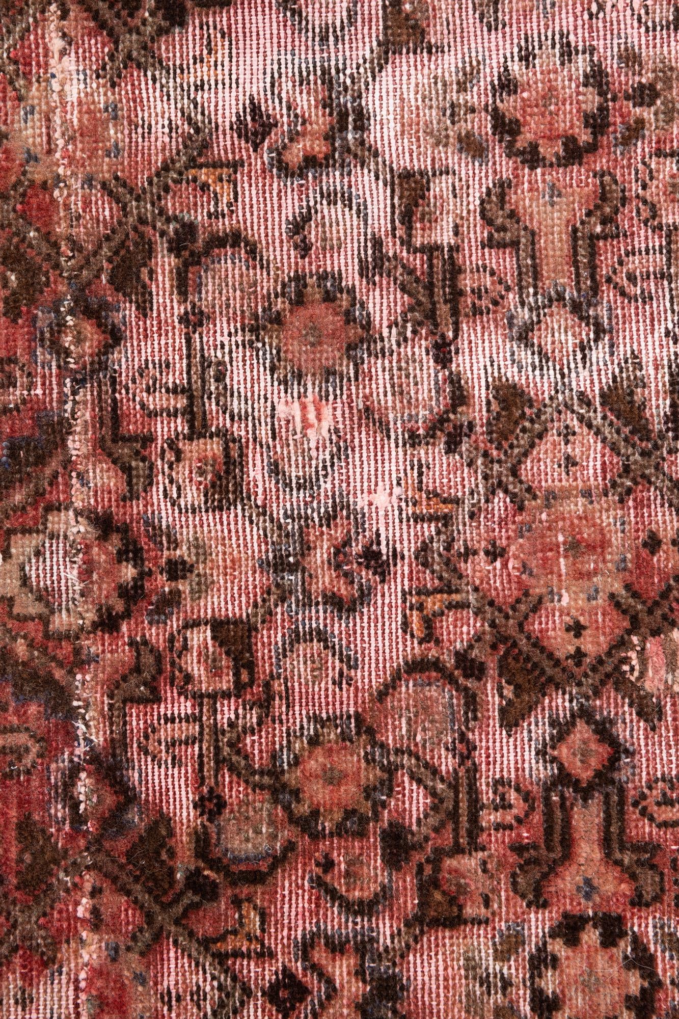 3' 6 x 7' 5 Hand Knotted Ultra Vintage Persian Wool Runner Rug