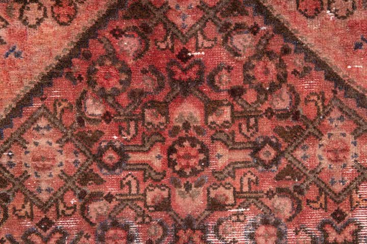 3' 6 x 7' 5 Hand Knotted Ultra Vintage Persian Wool Runner Rug