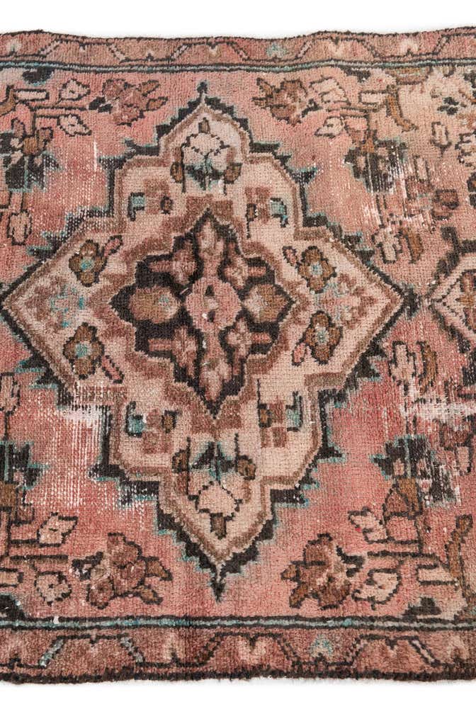 2' 4 x 8' 9 Hand Knotted Ultra Vintage Persian Wool Runner Rug