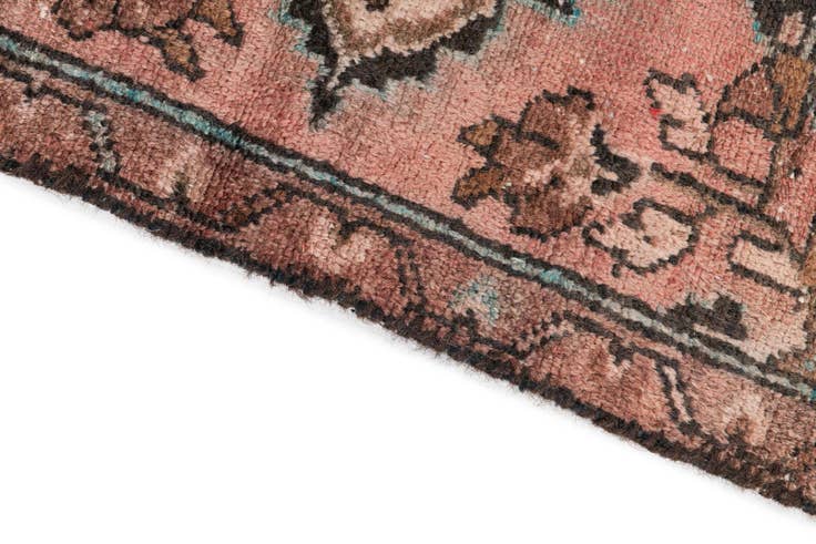 Detail image of 2' 4 x 8' 9 Hand Knotted Ultra Vintage Persian Wool Runner Rug
