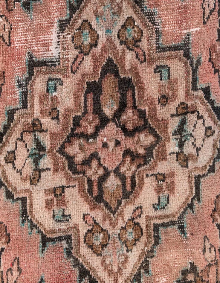 Detail image of 2' 4 x 8' 9  Hand Knotted Ultra Vintage Persian Wool Runner Rug