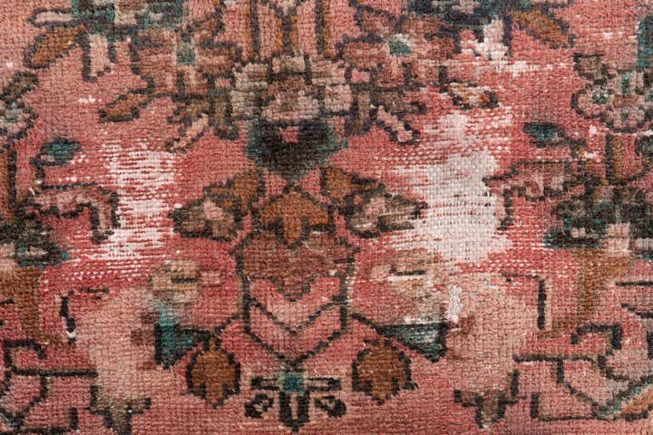 2' 4 x 8' 9 Hand Knotted Ultra Vintage Persian Wool Runner Rug