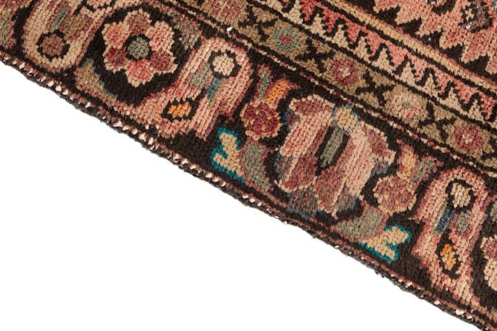 4' 6 x 10' 5 Hand Knotted Ultra Vintage Persian Wool Runner Rug