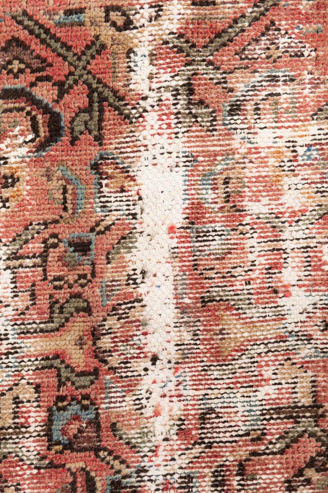 4' 6 x 10' 5 Hand Knotted Ultra Vintage Persian Wool Runner Rug