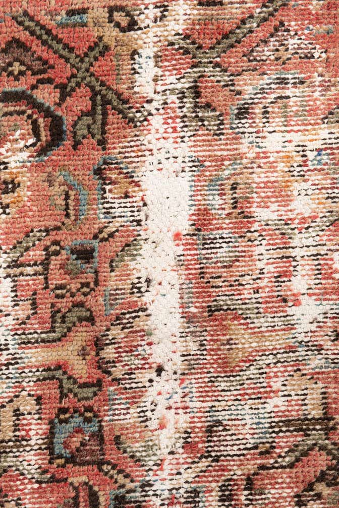 4' 6 x 10' 5 Hand Knotted Ultra Vintage Persian Wool Runner Rug