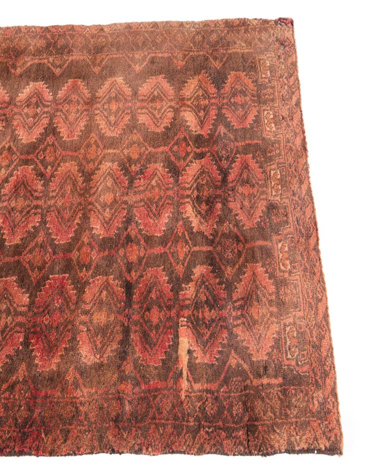 Detail image of 2' 10 x 9' 4  Hand Knotted Ultra Vintage Persian Wool Runner Rug