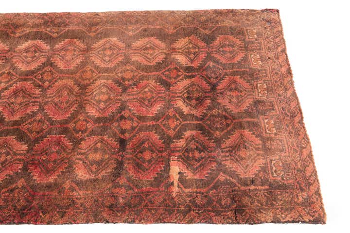 2' 10 x 9' 4 Hand Knotted Ultra Vintage Persian Wool Runner Rug