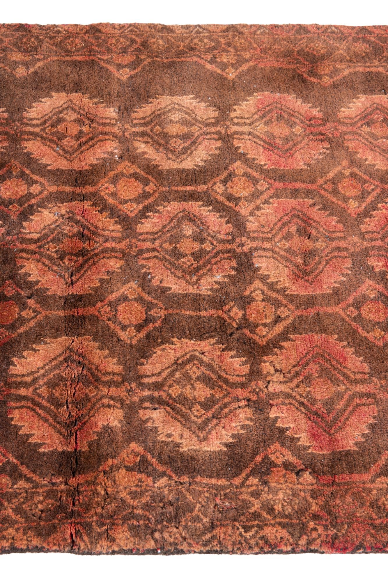2' 10 x 9' 4 Hand Knotted Ultra Vintage Persian Wool Runner Rug