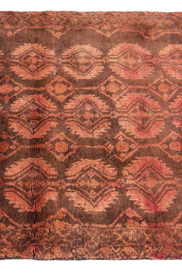 Detail image of 2' 10 x 9' 4 Hand Knotted Ultra Vintage Persian Wool Runner Rug