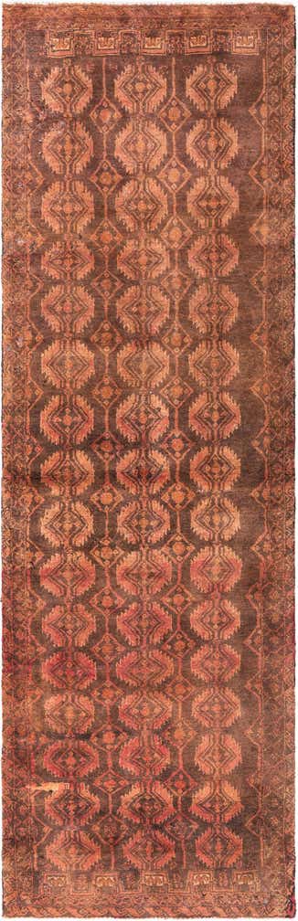 2' 10 x 9' 4 Hand Knotted Ultra Vintage Persian Wool Runner Rug