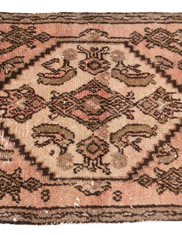 Detail image of 2' x 8' Hand Knotted Ultra Vintage Persian Wool Runner Rug