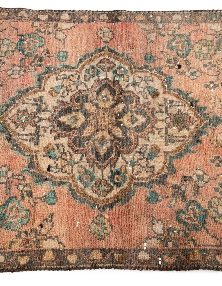 Detail image of 2' 3 x 9'  Hand Knotted Ultra Vintage Persian Wool Runner Rug