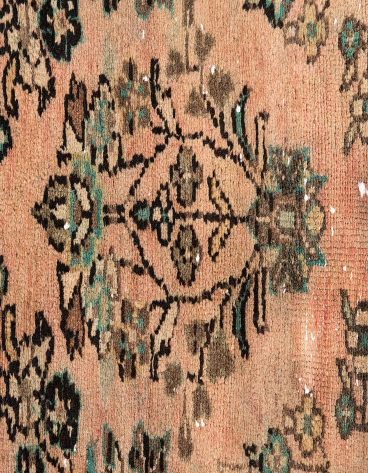 Detail image of 2' 3 x 9'  Hand Knotted Ultra Vintage Persian Wool Runner Rug