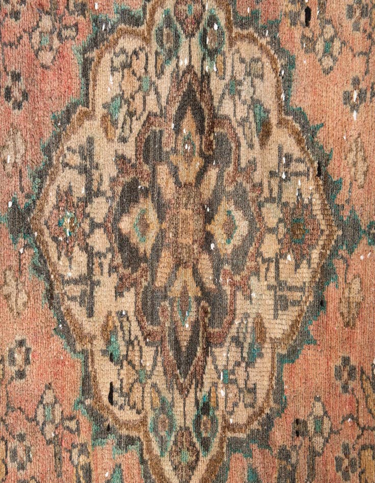 Detail image of 2' 3 x 9'  Hand Knotted Ultra Vintage Persian Wool Runner Rug