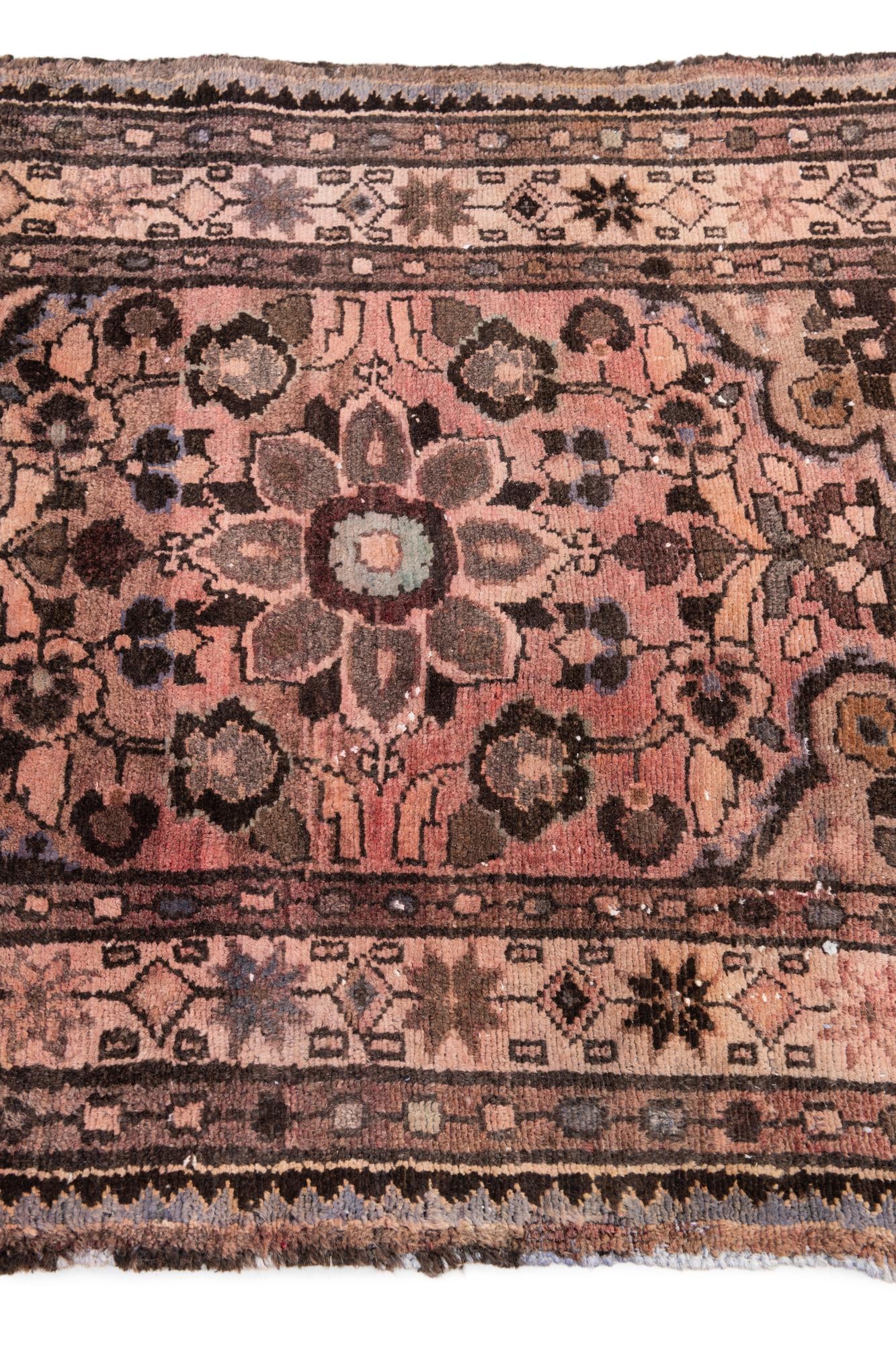 2' 9 x 11' 4 Hand Knotted Ultra Vintage Persian Wool Runner Rug