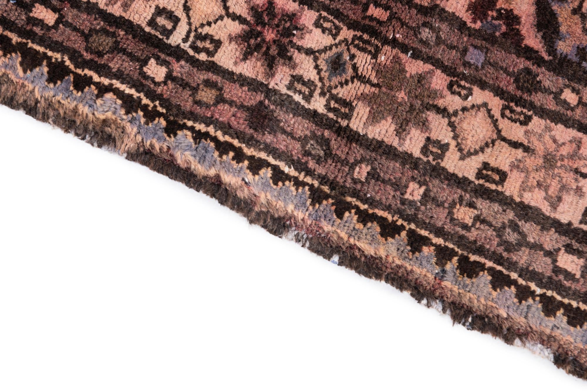 2' 9 x 11' 4 Hand Knotted Ultra Vintage Persian Wool Runner Rug