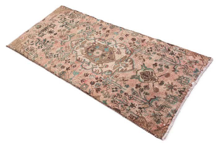 2' 7 x 5' 8 Hand Knotted Ultra Vintage Persian Wool Runner Rug