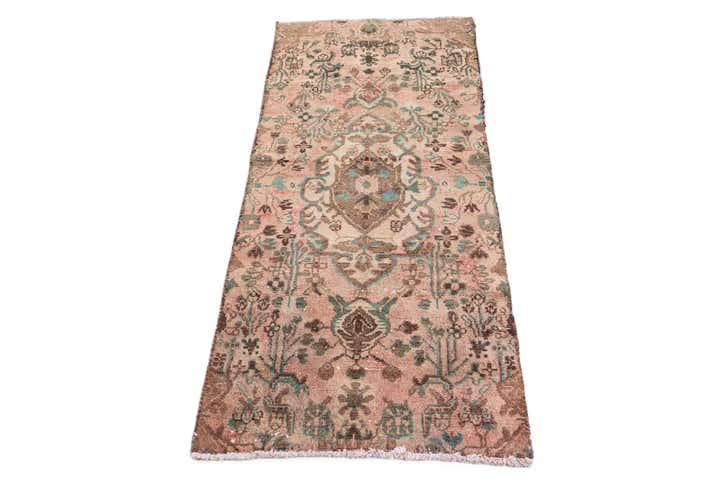 2' 7 x 5' 8 Hand Knotted Ultra Vintage Persian Wool Runner Rug