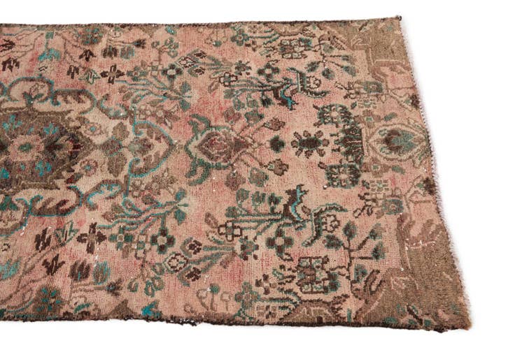 Detail image of 2' 7 x 5' 8 Hand Knotted Ultra Vintage Persian Wool Runner Rug