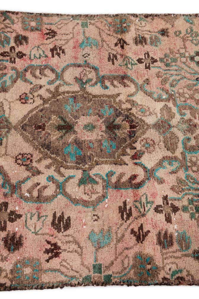 2' 7 x 5' 8 Hand Knotted Ultra Vintage Persian Wool Runner Rug