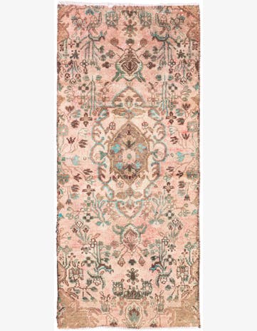 2' 7 x 5' 8 Hand Knotted Ultra Vintage Persian Wool Runner Rug