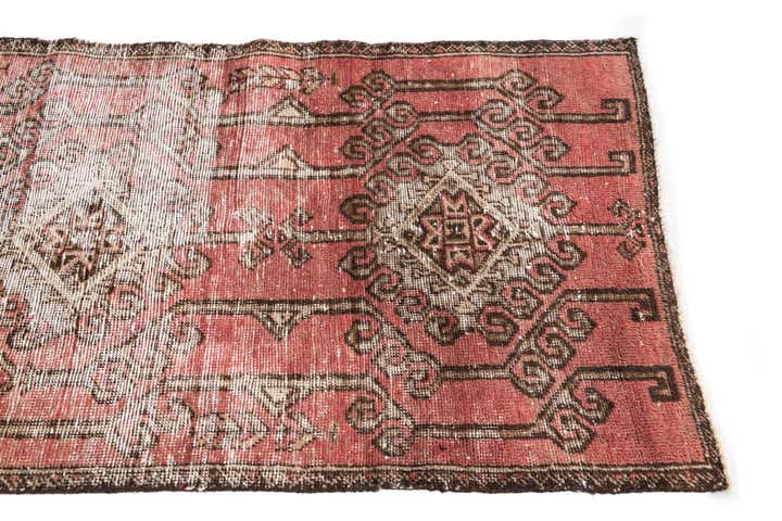2' 4 x 6' 3 Hand Knotted Ultra Vintage Persian Wool Runner Rug