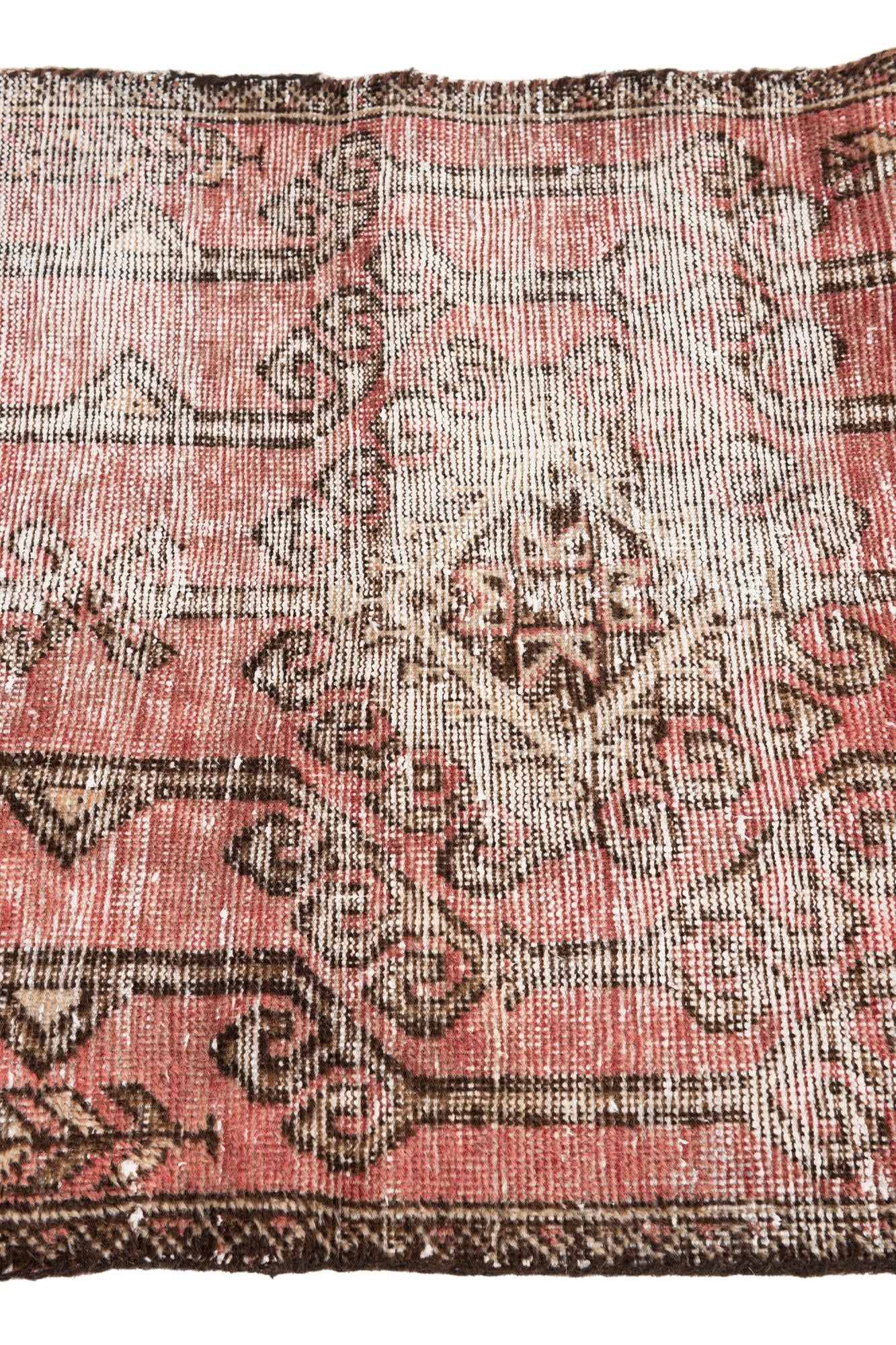 2' 4 x 6' 3 Hand Knotted Ultra Vintage Persian Wool Runner Rug