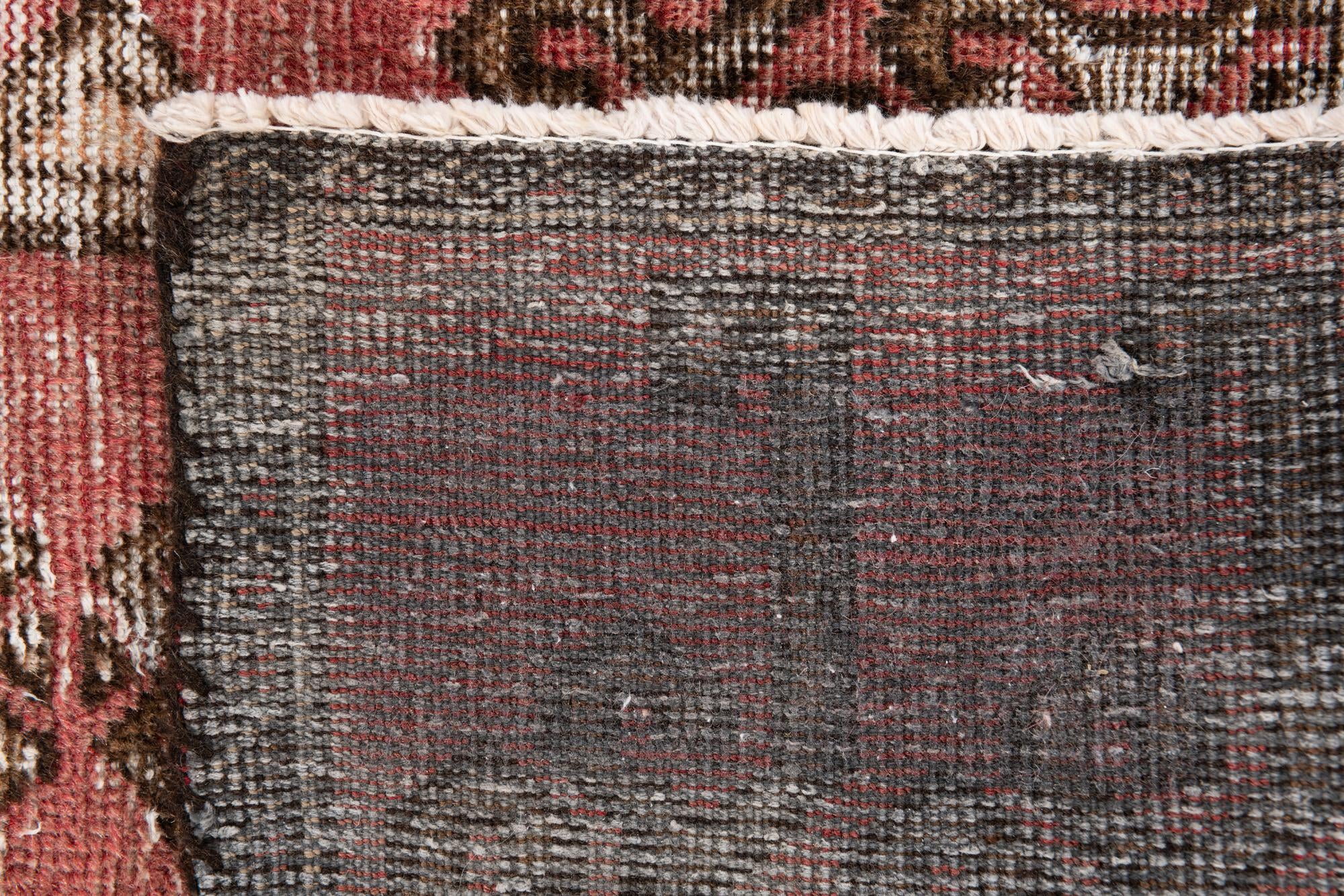 2' 4 x 6' 3 Hand Knotted Ultra Vintage Persian Wool Runner Rug