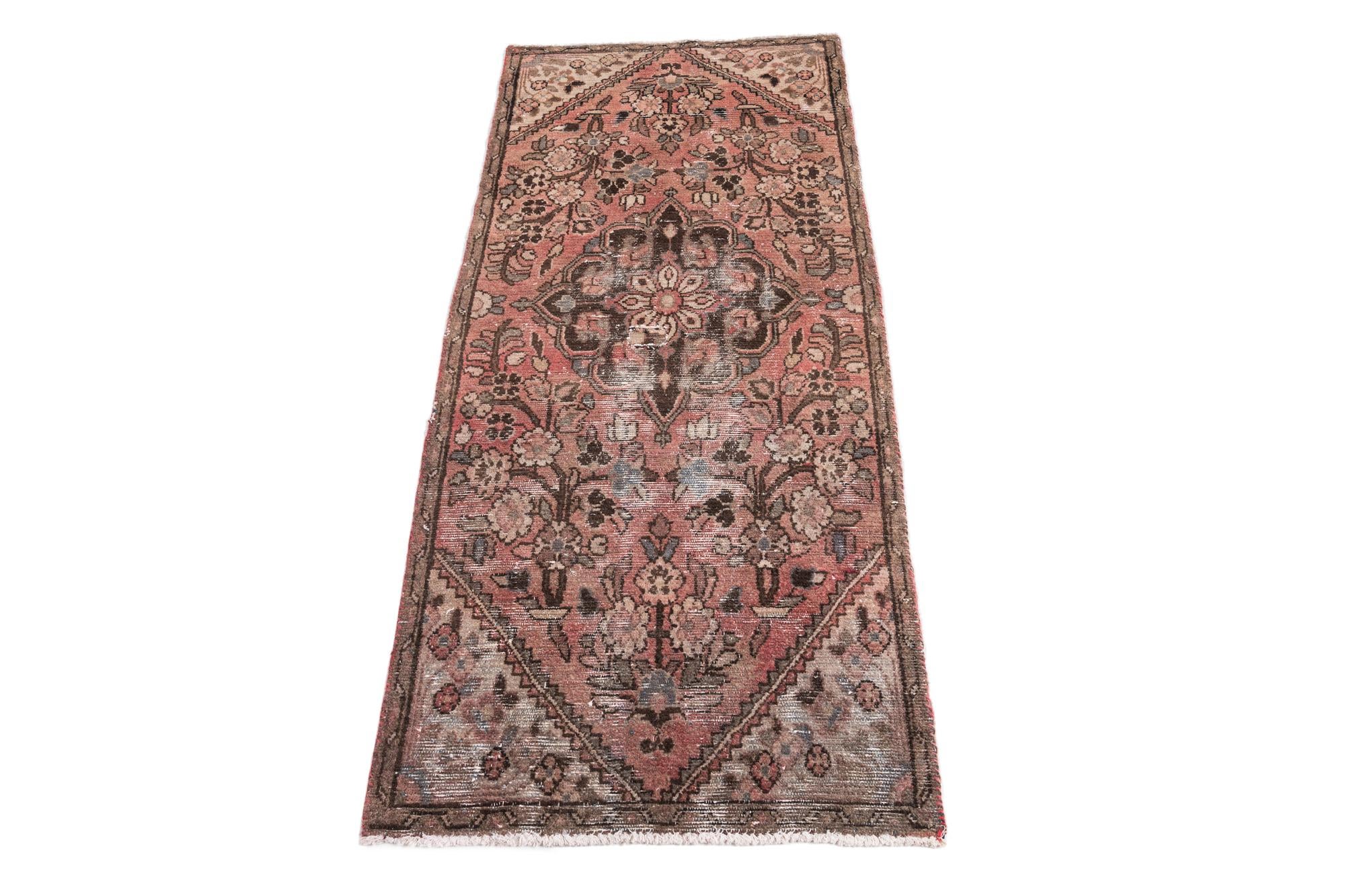 2' 8 x 6' 2 Hand Knotted Ultra Vintage Persian Wool Runner Rug
