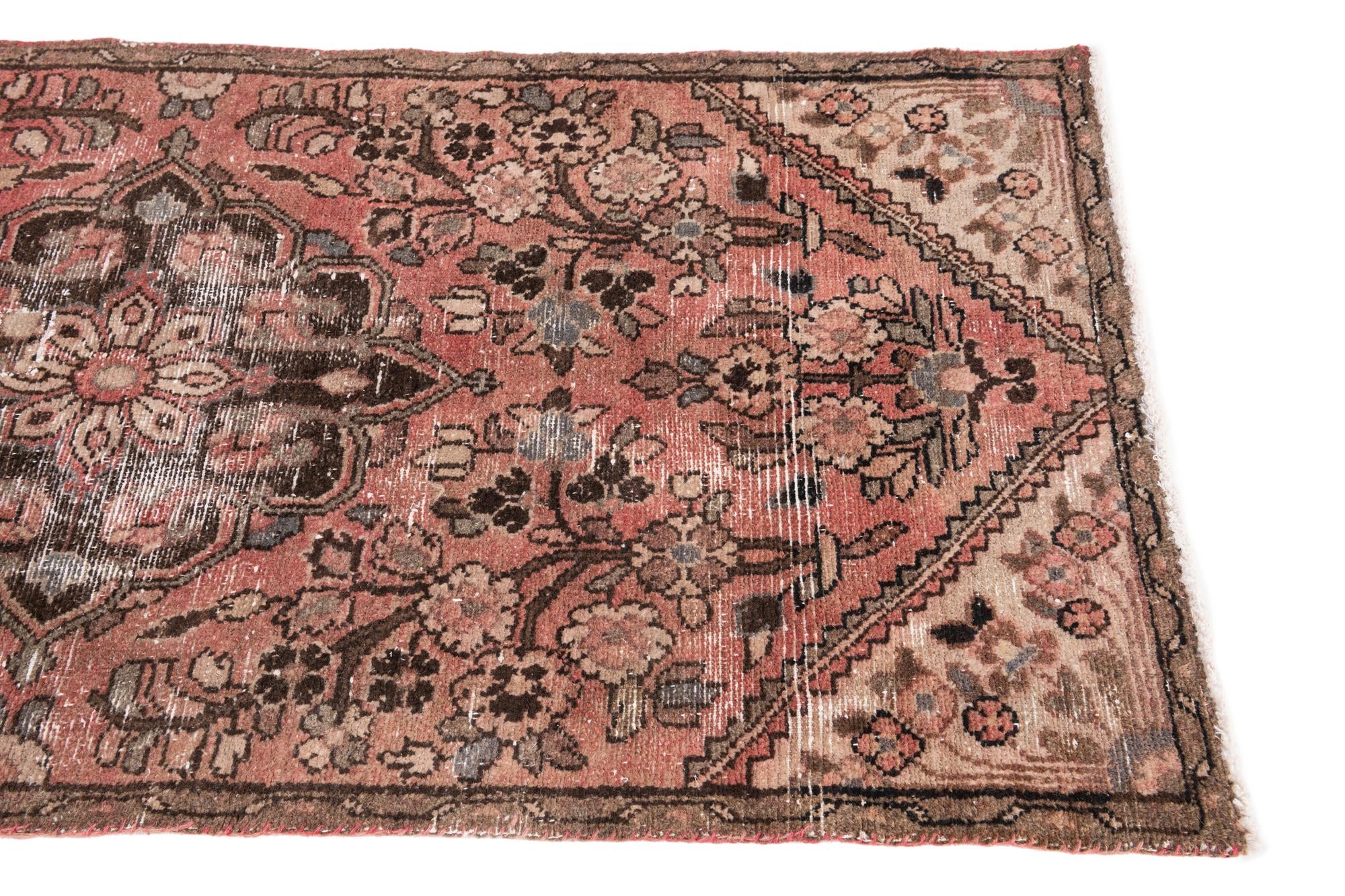 2' 8 x 6' 2 Hand Knotted Ultra Vintage Persian Wool Runner Rug