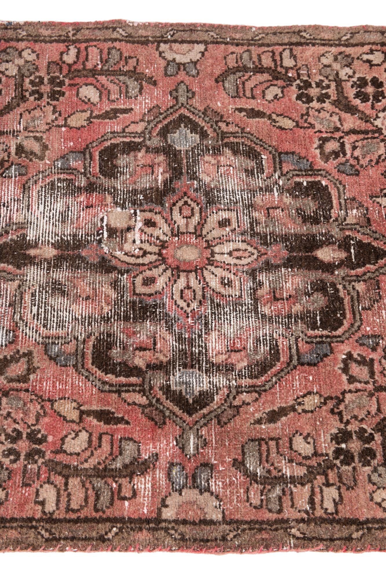 2' 8 x 6' 2 Hand Knotted Ultra Vintage Persian Wool Runner Rug