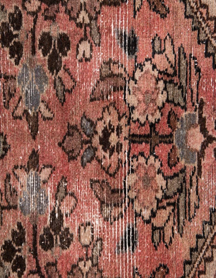 Detail image of 2' 8 x 6' 2  Hand Knotted Ultra Vintage Persian Wool Runner Rug