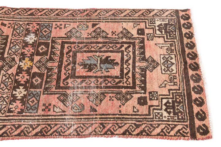 2' 4 x 7' Hand Knotted Ultra Vintage Persian Wool Runner Rug