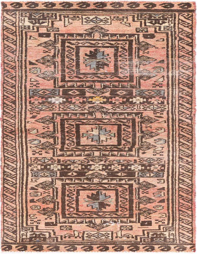 Primary image of  2' 4 x 7'  Hand Knotted Ultra Vintage Persian Wool Runner Rug