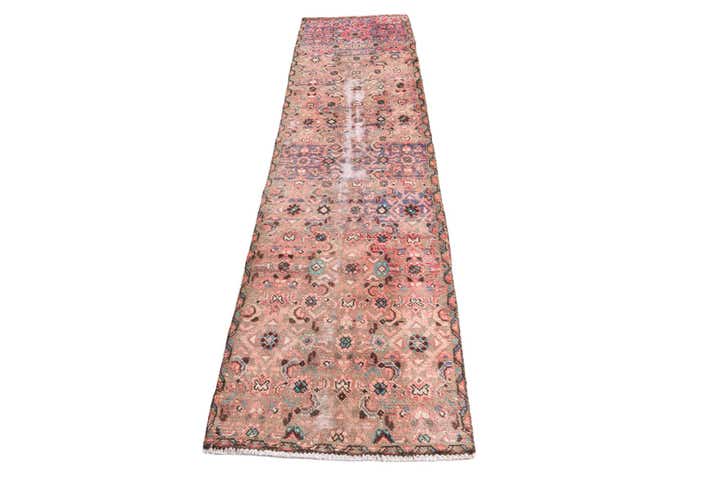 2' 3 x 8' 6 Hand Knotted Ultra Vintage Persian Wool Runner Rug