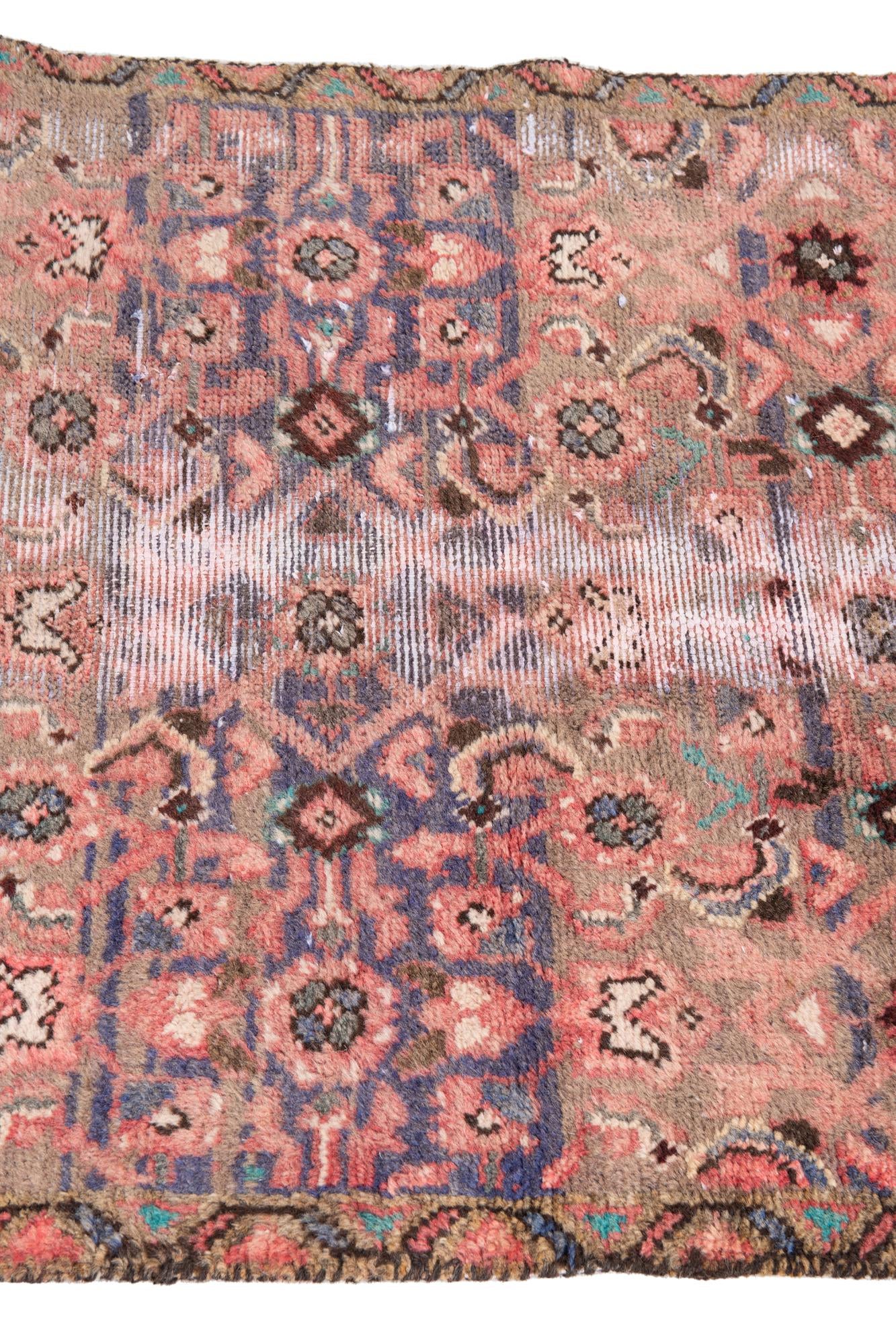 70cm x 260cm anudado a mano Ultra Vintage Alfombra Persa Lana Pasillera